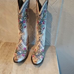 Lane Boots Floral Heeled Womans Boots